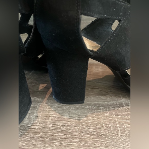 Limelight Black Strappy Heels - Picture 11 of 13